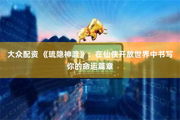 大众配资 《琉隐神渡》：在仙侠开放世界中书写你的命运篇章