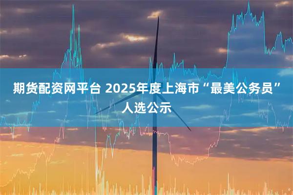 期货配资网平台 2025年度上海市“最美公务员”人选公示