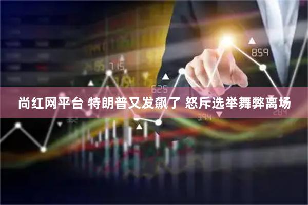 尚红网平台 特朗普又发飙了 怒斥选举舞弊离场